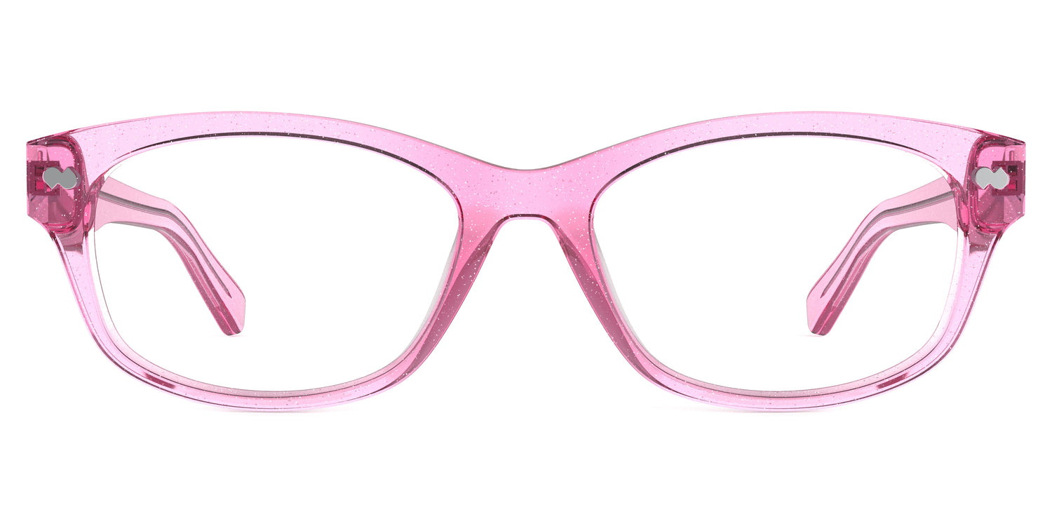 The Addison - Pink Glitter Clear - Carousel1 - Pair Eyewear