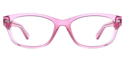 The Addison - Pink Glitter Clear - Pair Eyewear