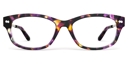 The Addison - Purple Confetti Tortoise Acetate Gold Metal - Secondary Image - Pair Eyewear