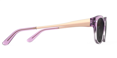 The Addison - Violet Pearlized Gradient Acetate Rose Gold Metal Sun - Thumbnail5 - Pair Eyewear
