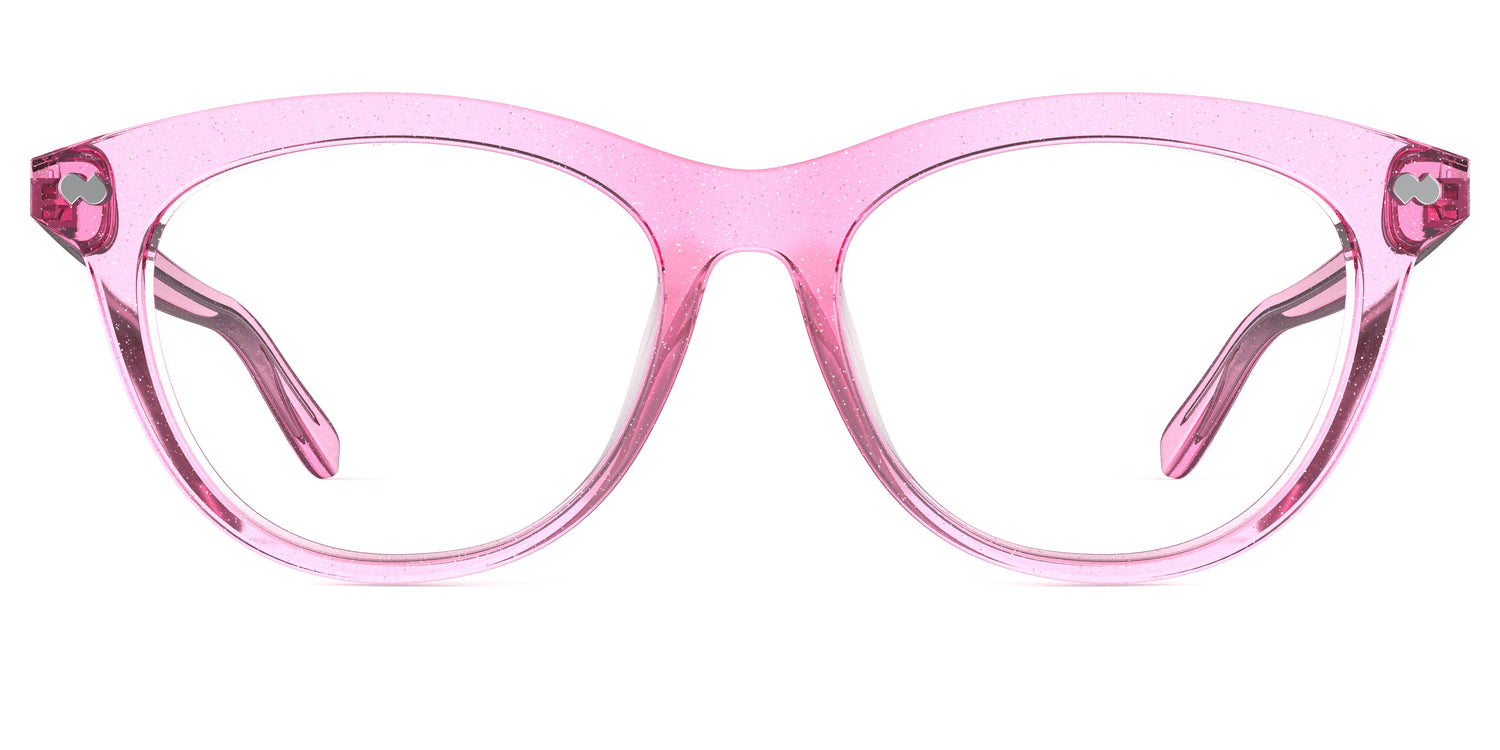 The Brook - Pink Glitter Clear - Carousel1 - Pair Eyewear