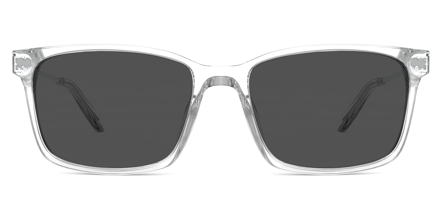 The Kirby - Crystal Clear Acetate Silver Metal Sun - Carousel3 - Pair Eyewear