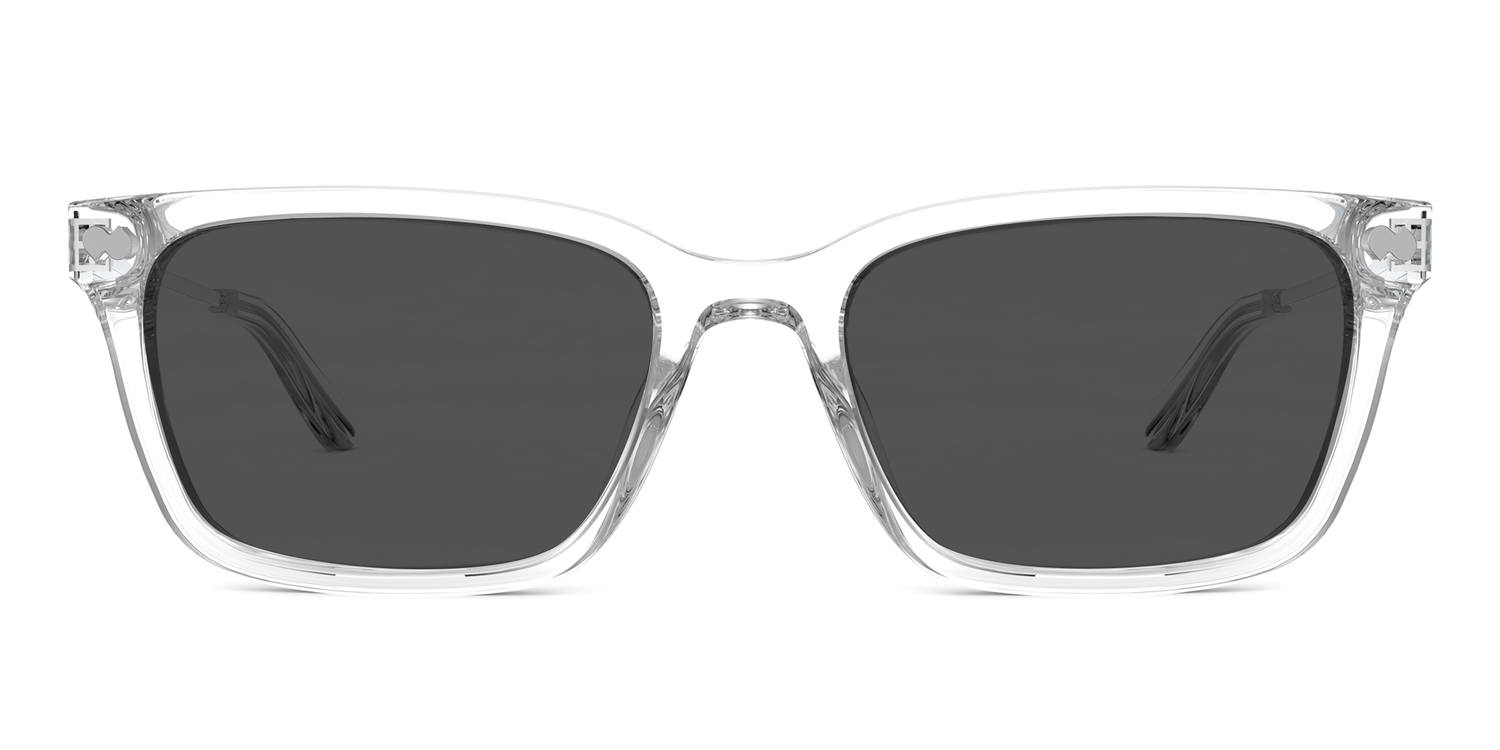 The Larkin - Crystal Clear Acetate Silver Metal Sun - Carousel3 - Pair Eyewear