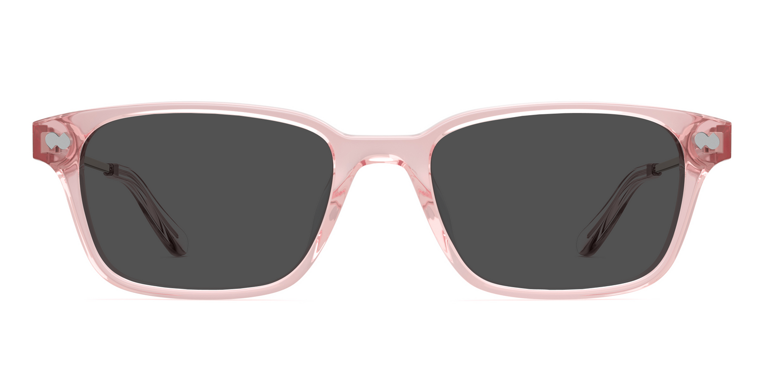 The Finley - Pink Clear Acetate Rose Gold Metal Sun - Carousel3 - Pair Eyewear