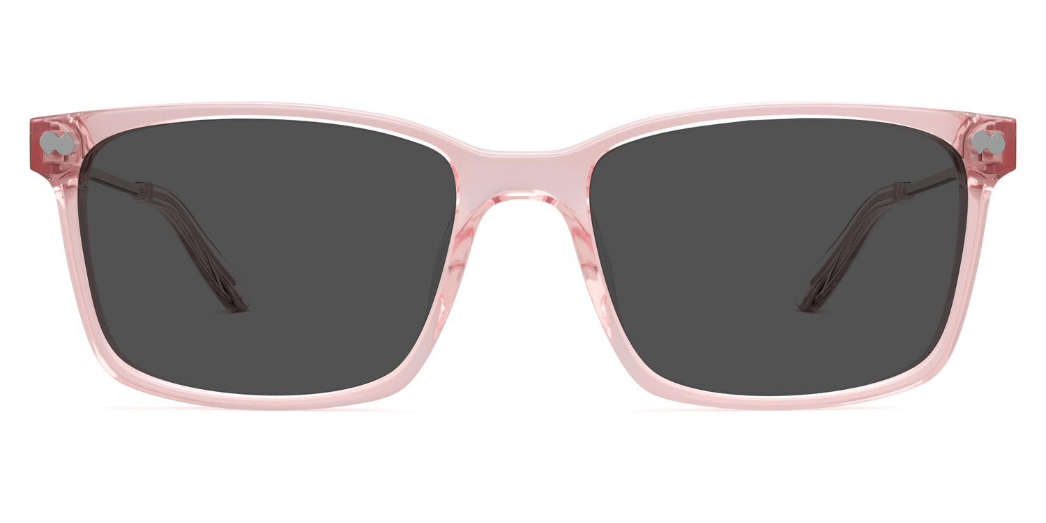 The Kirby - Pink Clear Acetate Rose Gold Metal Sun - Carousel3 - Pair Eyewear
