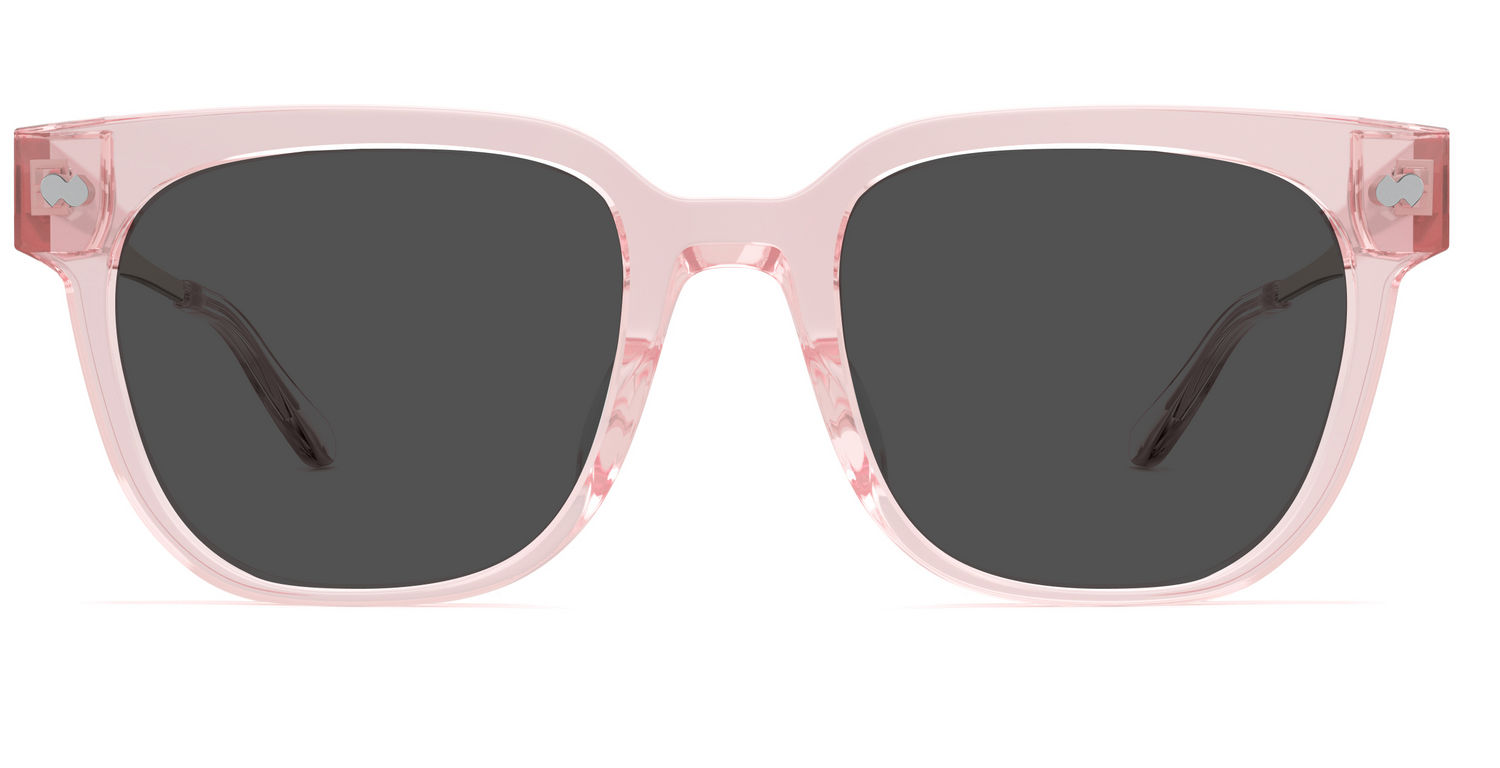 The Murphy - Pink Clear Acetate Rose Gold Metal Sun - Carousel3 - Pair Eyewear