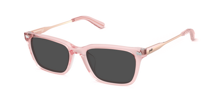 The Larkin - Pink Clear Acetate Rose Gold Metal Sun - Thumbnail1 - Pair Eyewear
