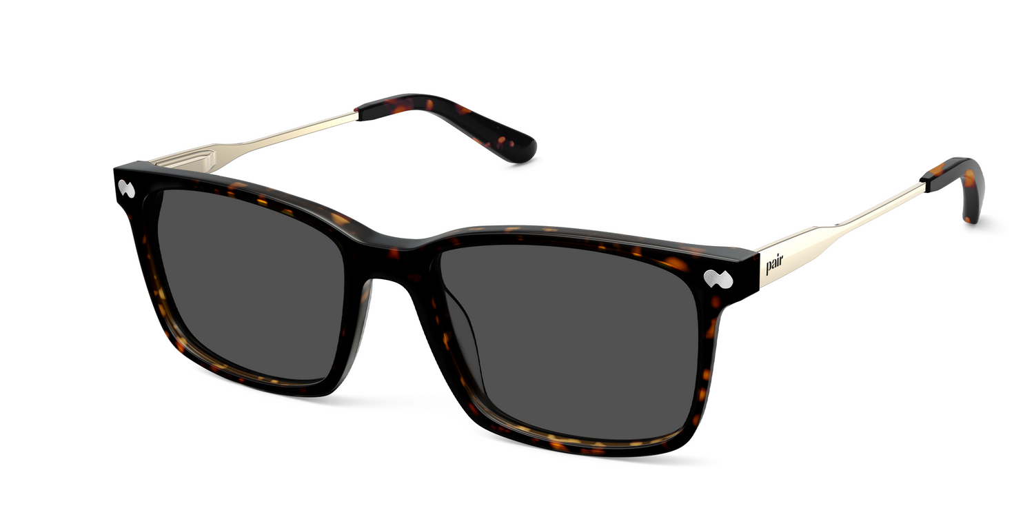 The Kirby - Tortoise Acetate Gold Metal Sun - Carousel1 - Pair Eyewear