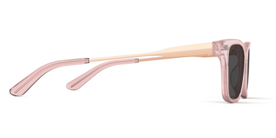The Larkin - Pink Clear Acetate Rose Gold Metal Sun - Thumbnail5 - Pair Eyewear
