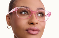 The Addison - Pink Glitter Clear - LifeStyle Thumbnail2 - Pair Eyewear