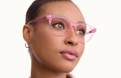 The Brook - Pink Glitter Clear - LifeStyle Thumbnail2 - Pair Eyewear