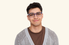 The Casper - Blue Clear - LifeStyle Thumbnail1 - Pair Eyewear