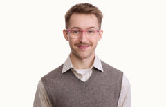 The Casper - Pink Glitter Clear - LifeStyle Thumbnail1 - Pair Eyewear