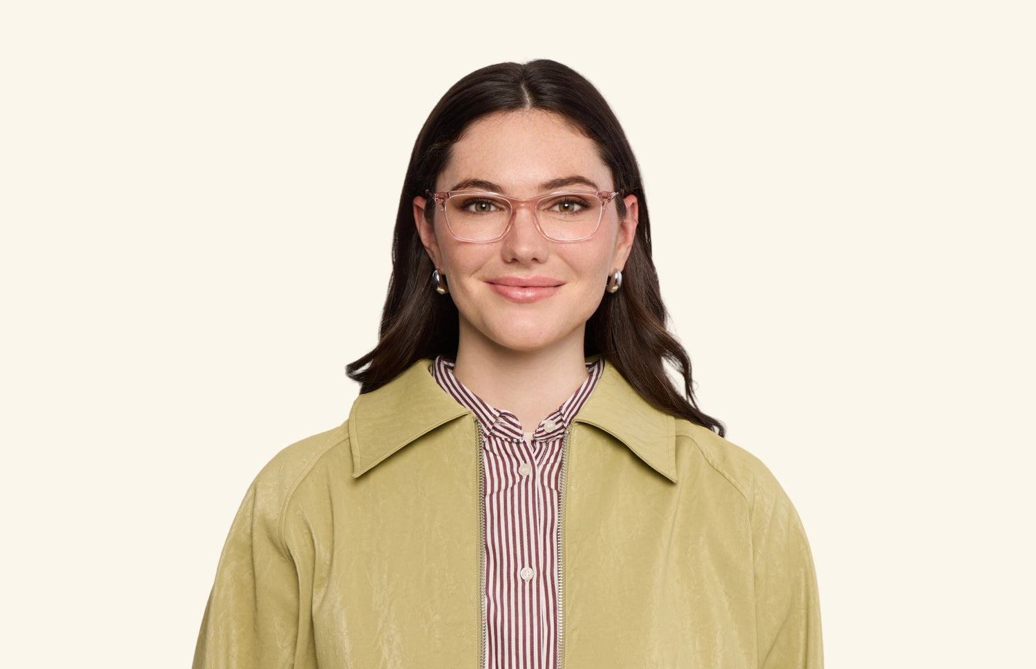 The Casper - Pink Clear Acetate Rose Gold Metal - LifeStyle1 - Pair Eyewear