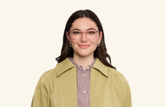 The Casper - Pink Clear Acetate Rose Gold Metal - LifeStyle Thumbnail1 - Pair Eyewear