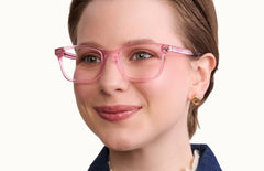 The Casper - Pink Glitter Clear - LifeStyle Thumbnail2 - Pair Eyewear