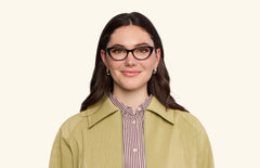 The ella - Black Acetate Gold Metal - LifeStyle Thumbnail1 - Pair Eyewear