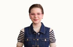The ella - Pink Glitter Clear - LifeStyle Thumbnail1 - Pair Eyewear