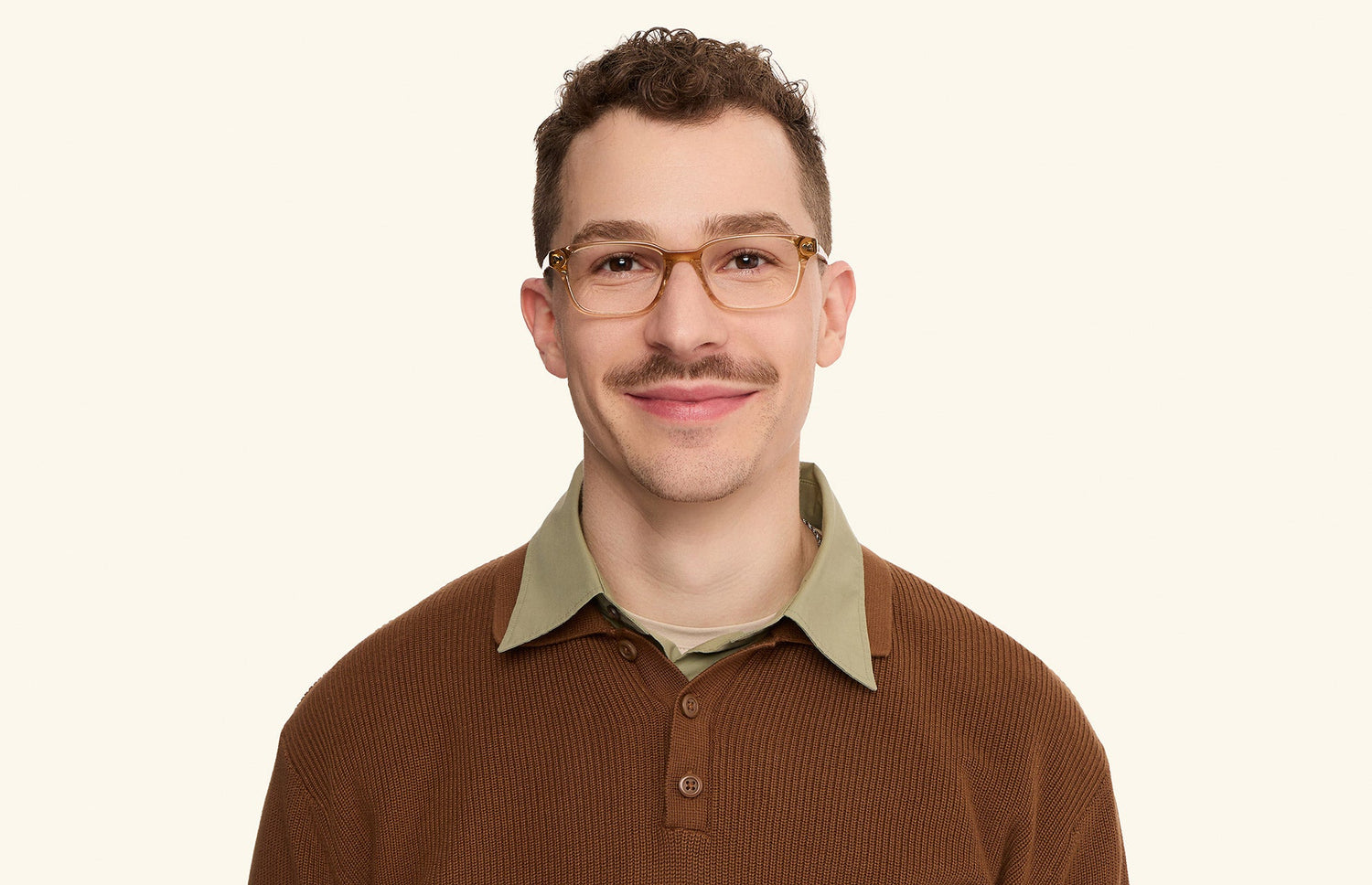 The Finley - Honey Clear - LifeStyle1 - Pair Eyewear