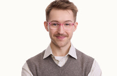 The Finley - Pink Glitter Clear - LifeStyle Thumbnail1 - Pair Eyewear