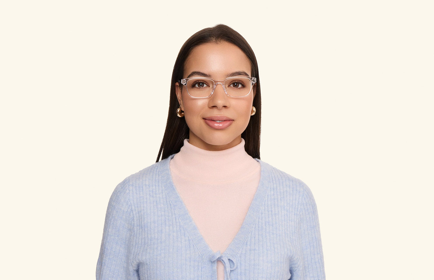 The Finley - Mixed Material - Lensless - LifeStyle 1 - Pair Eyewear