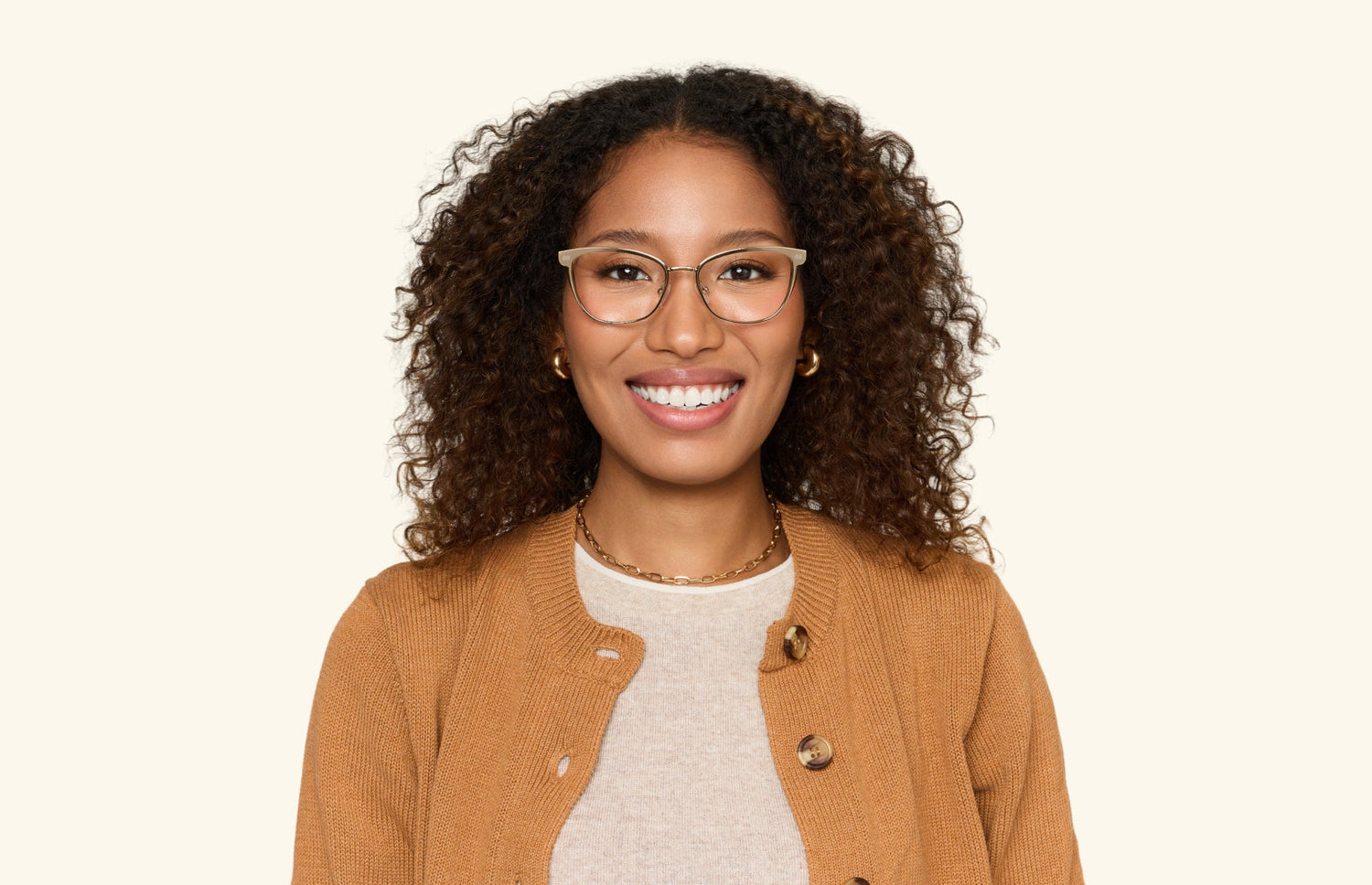 The Georgia - Gold Metal - LifeStyle1 - Pair Eyewear