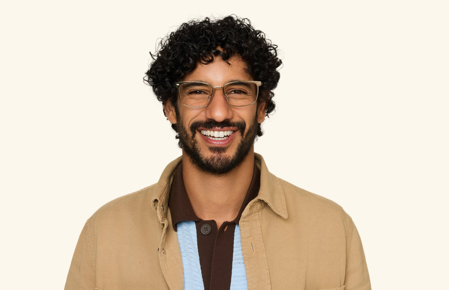 The Hadley - Gold Metal - LifeStyle1 - Pair Eyewear