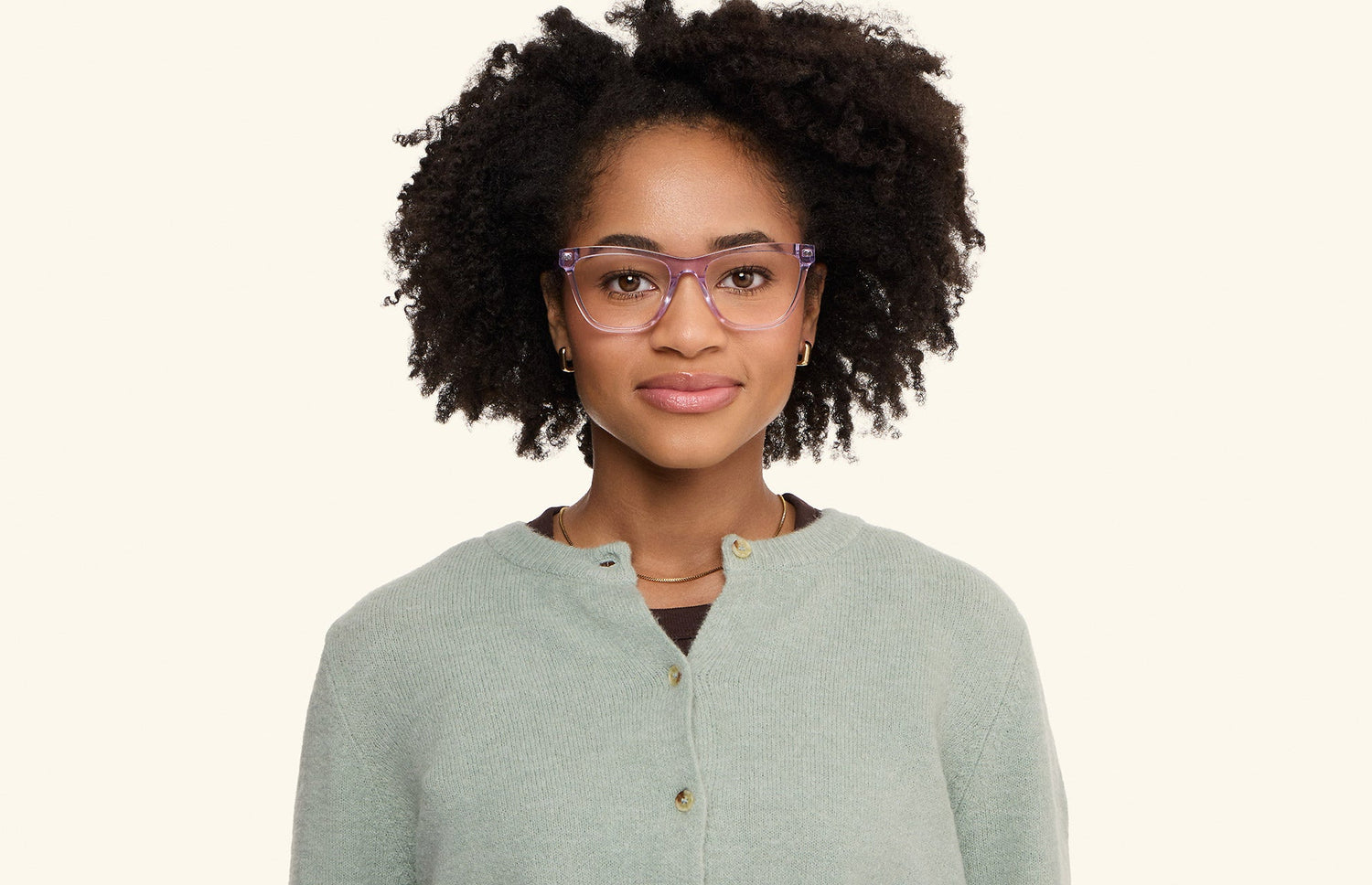 The Harper - Lavender Clear - LifeStyle1 - Pair Eyewear