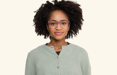 The Harper - Lavender Clear - LifeStyle Thumbnail1 - Pair Eyewear