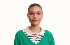 The Harper - Pink Glitter Clear - LifeStyle Thumbnail1 - Pair Eyewear