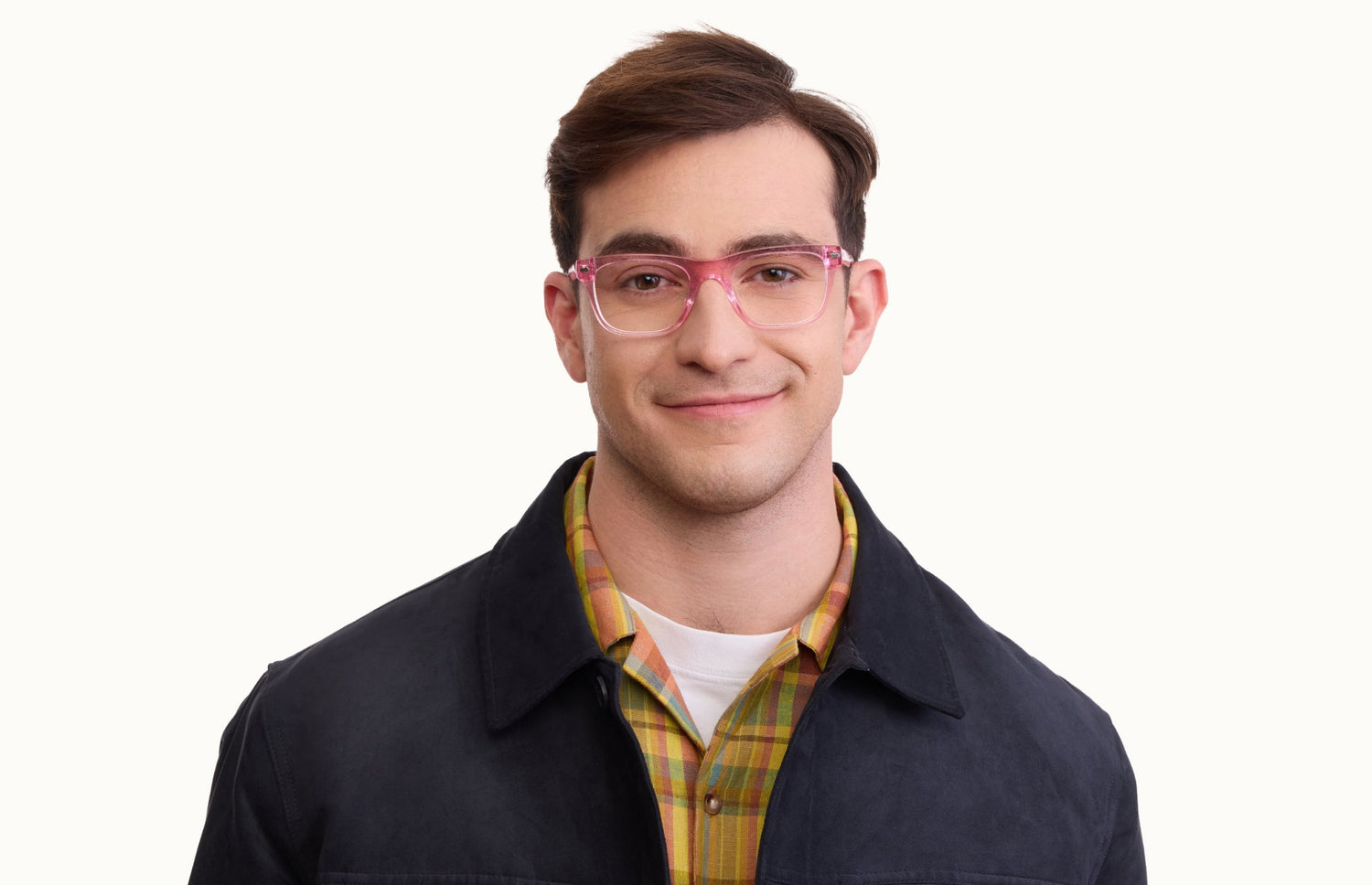 The Jessie - Pink Glitter Clear - LifeStyle1 - Pair Eyewear