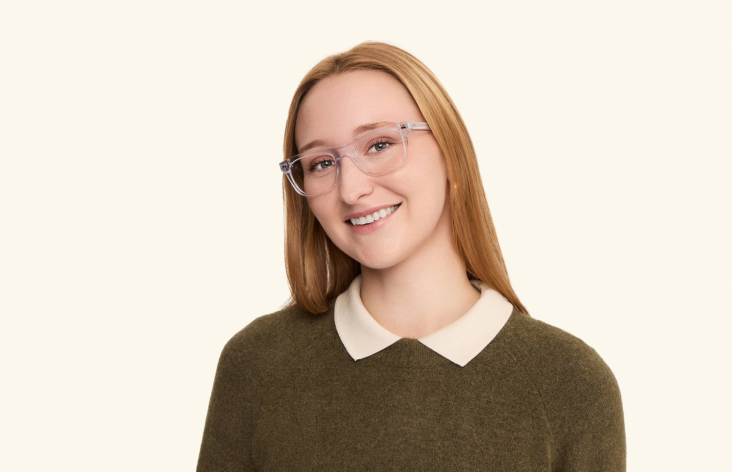 The Jessie - Crystal Clear - LifeStyle1 - Pair Eyewear