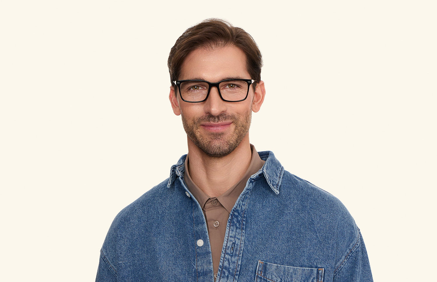The Kirby - Black Acetate Gold Metal - LifeStyle2 - Pair Eyewear