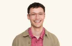 The Kirby - Pink Clear Acetate Rose Gold Metal - LifeStyle Thumbnail1 - Pair Eyewear