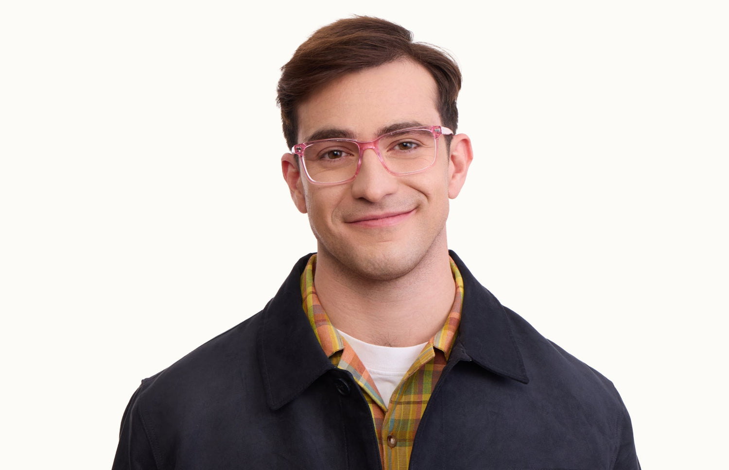 The Kirby - Pink Glitter Clear - LifeStyle1 - Pair Eyewear