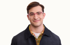 The Kirby - Pink Glitter Clear - LifeStyle Thumbnail1 - Pair Eyewear