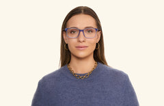 The Kirby - Blue Clear - LifeStyle Thumbnail1 - Pair Eyewear