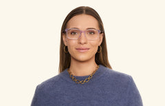 The Kirby - Lavender Clear - LifeStyle Thumbnail1 - Pair Eyewear