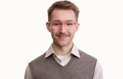 The Larkin - Pink Glitter Clear - LifeStyle Thumbnail1 - Pair Eyewear