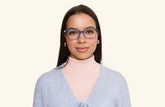 The Larkin - Blue Clear - LifeStyle Thumbnail1 - Pair Eyewear