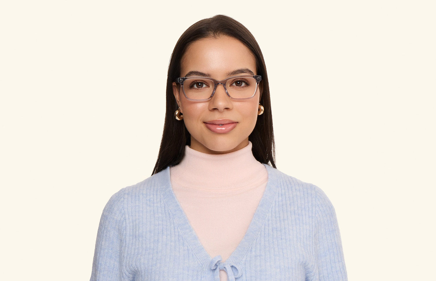The Larkin - Gray Clear - LifeStyle1 - Pair Eyewear