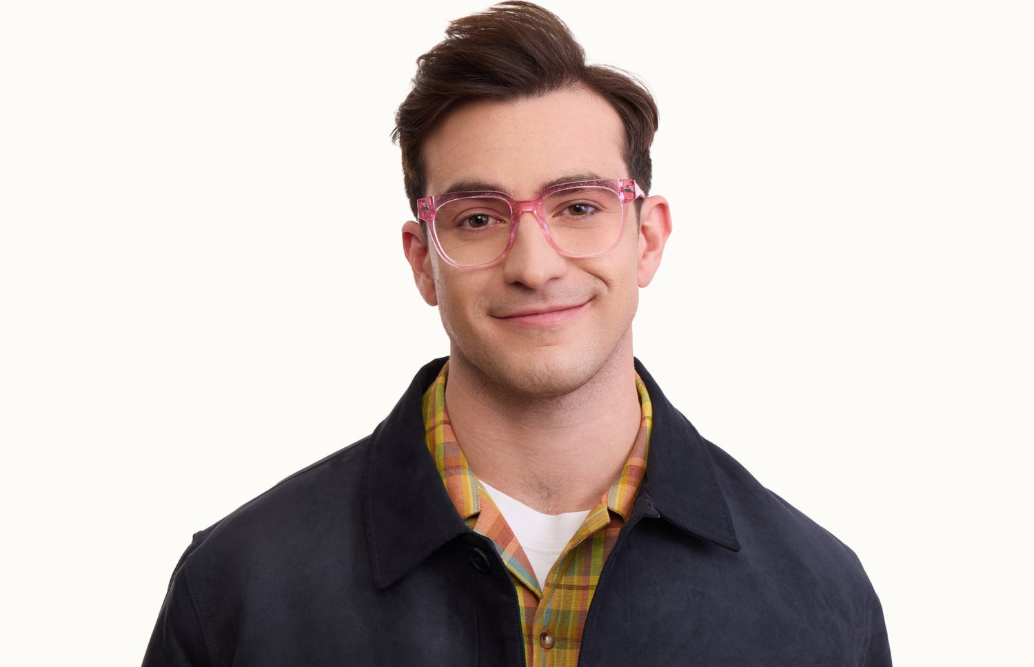 The Murphy - Pink Glitter Clear - LifeStyle1 - Pair Eyewear