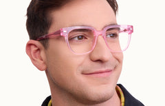 The Murphy - Pink Glitter Clear - LifeStyle Thumbnail2 - Pair Eyewear