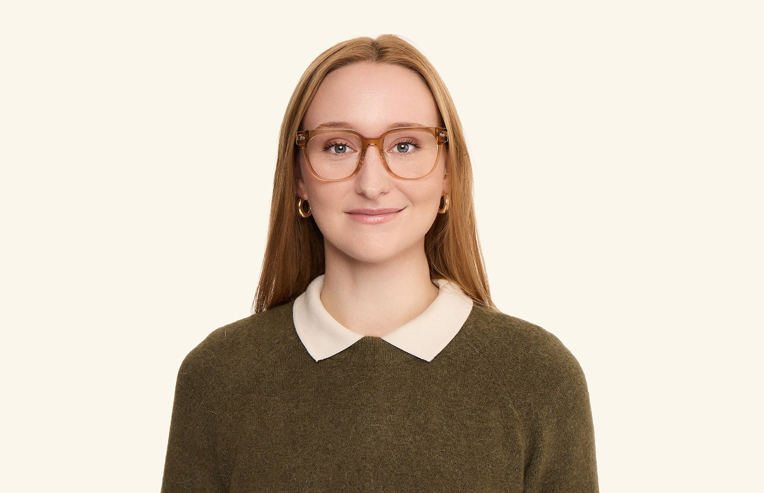 The Murphy - Honey Clear - LifeStyle1 - Pair Eyewear