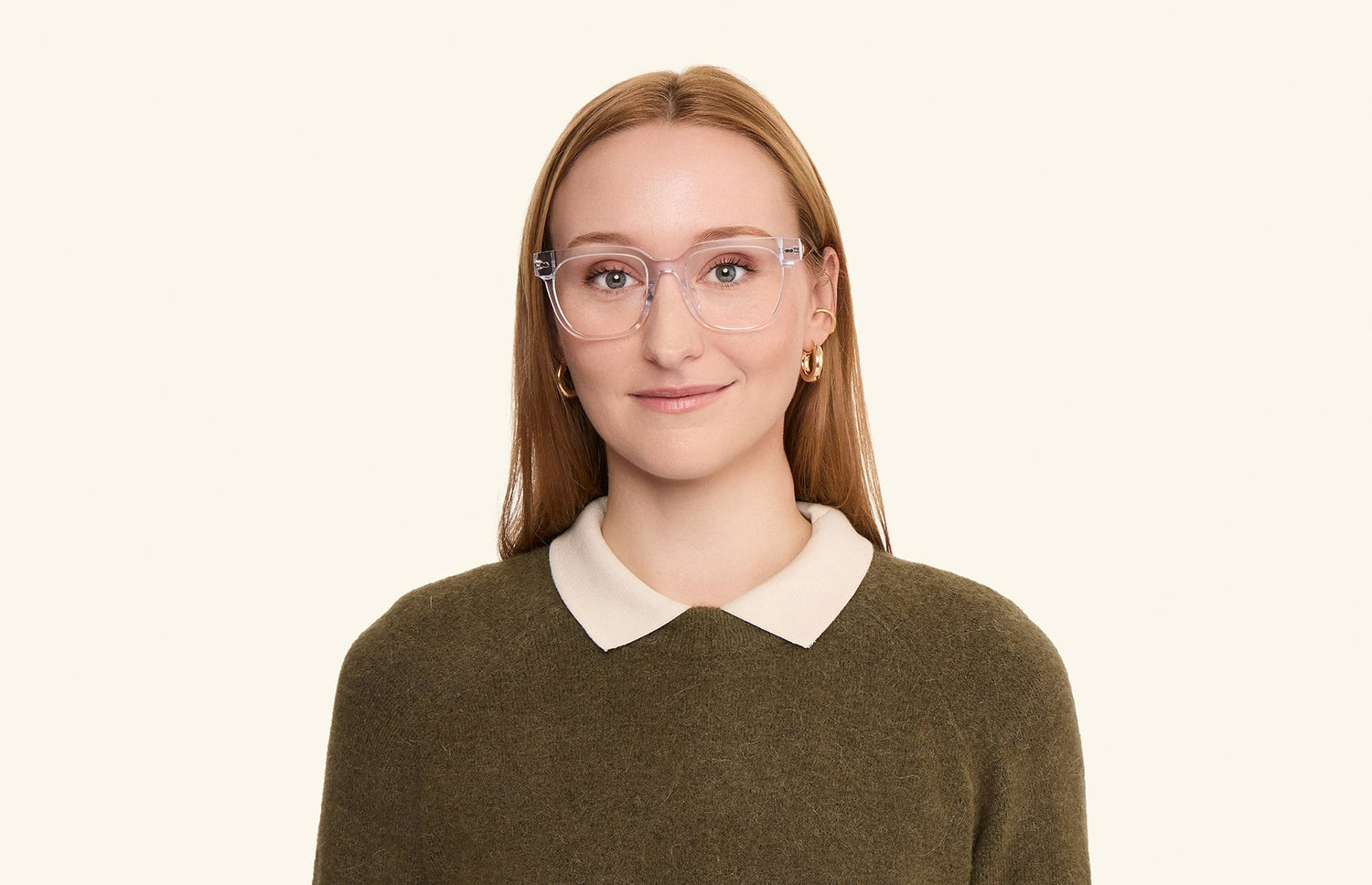 The Murphy - Crystal Clear Acetate Silver Metal - LifeStyle1 - Pair Eyewear