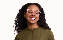 The Murphy - Pink Glitter Clear - LifeStyle Thumbnail1 - Pair Eyewear