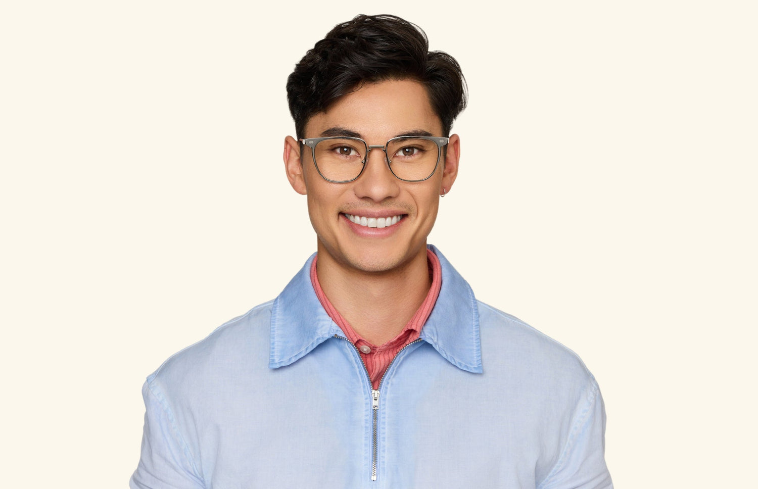 The Hadley - Silver Metal - LifeStyle1 - Pair Eyewear