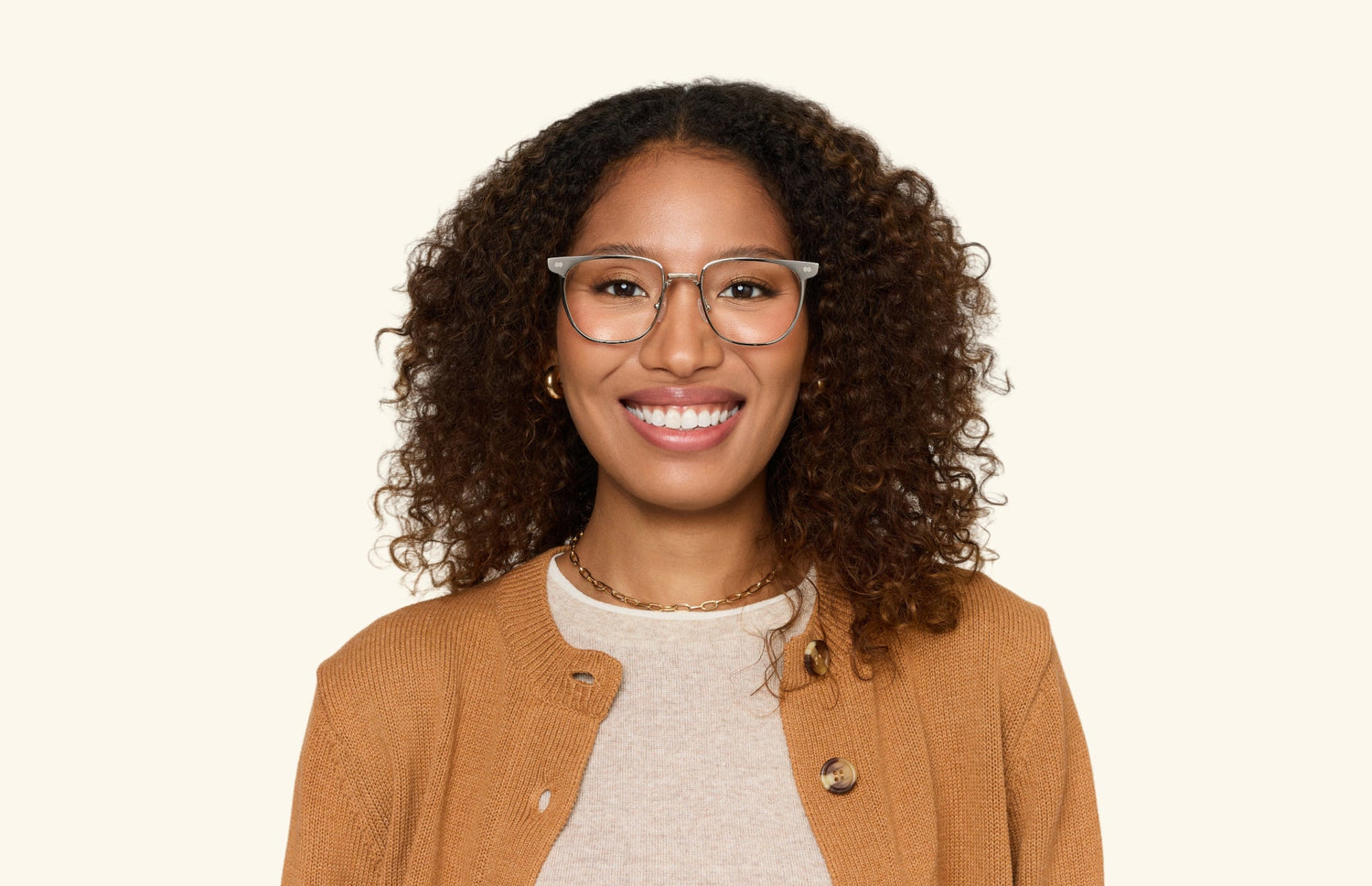The Hadley - Silver Metal - LifeStyle1 - Pair Eyewear