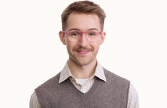 The Otis - Pink Glitter Clear - LifeStyle Thumbnail1 - Pair Eyewear