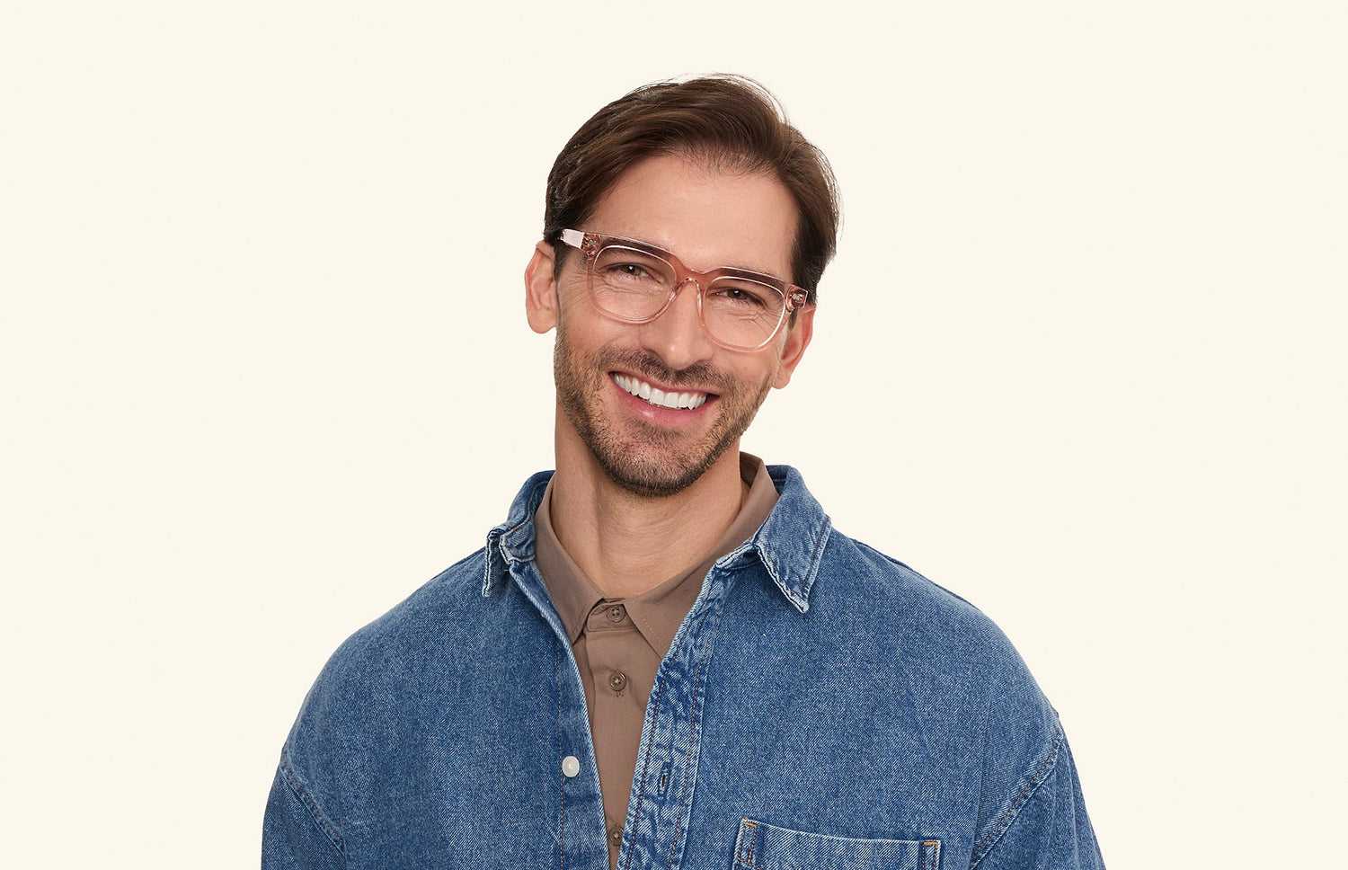 The Payton - Pink Clear - LifeStyle1 - Pair Eyewear